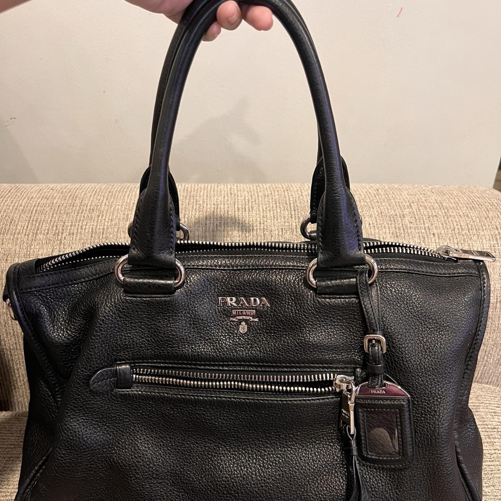 Prada Black Leather Handbag